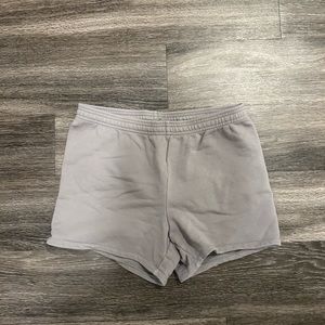 Skims booty shorts in grey - towel material